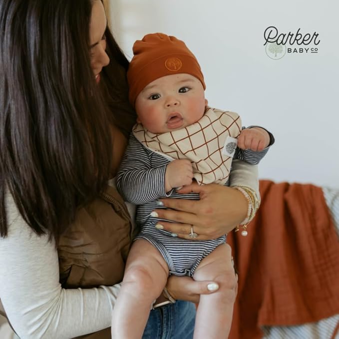 Parker Baby Bandana Drool Bibs for Boys, Girls & Unisex - Soft & Stylish Teething Bibs for Babies
