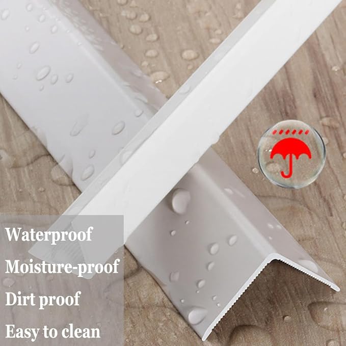 White Self Adhesive Wall Corner Protector 10 Pcs PVC Corner Guards Edge Protector for Wall, Furniture Corner, Door Easy to Install for Baby