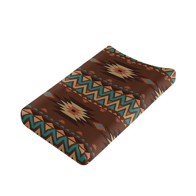 Aztec Tribal Baby Changing Pad Cover Infant Newborn Changing Table Covers Boys Girls Diaper Table Change Mat Sheet Cover Soft Washable Stretchy