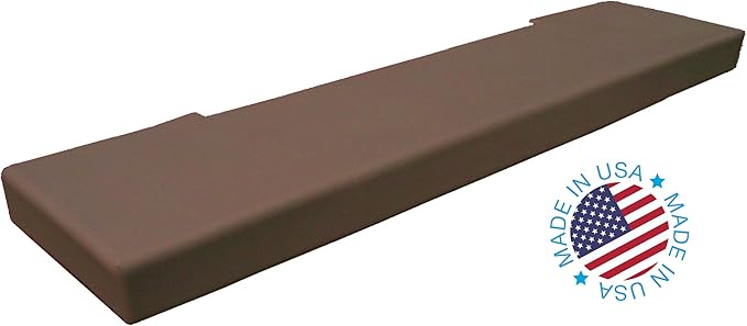 KidKusion Soft Seat Hearth Pad | Made in USA| Brown | 72" x 14" | Fireplace Safety Cushion | Hearth Pad