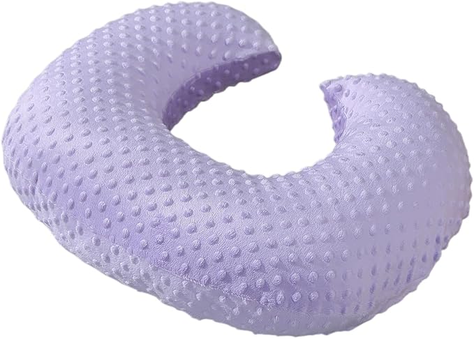 Nursing Pillow for Breastfeeding and Bottle Feeding More Support for Mom and Baby,Soft Newborn Nursing Baby Pillow, Machine Washable (Light Purple)