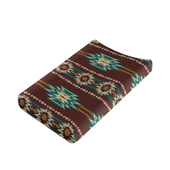 Aztec Diaper Covers for Boys Comfort Diaper Western Change Table Pad Covers Soft Breathable Changing Pad Sheets Cover