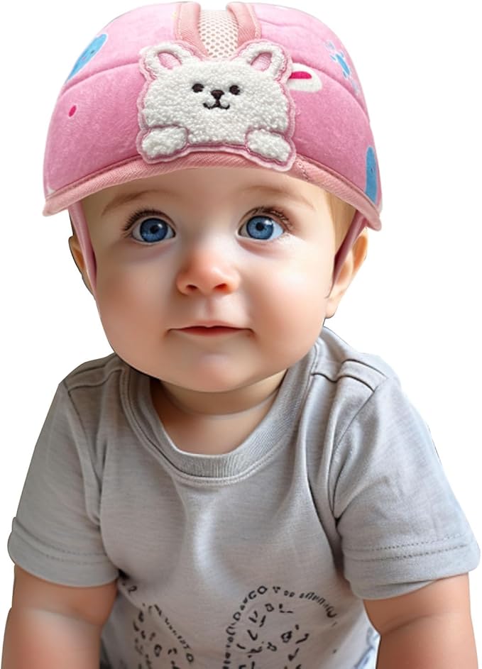 Soft Infant Safety Helmet,Baby Helmet for Crawing Walking,Baby Helmet 1-2 Years for Anti-Fall Head Protector,Adjustable