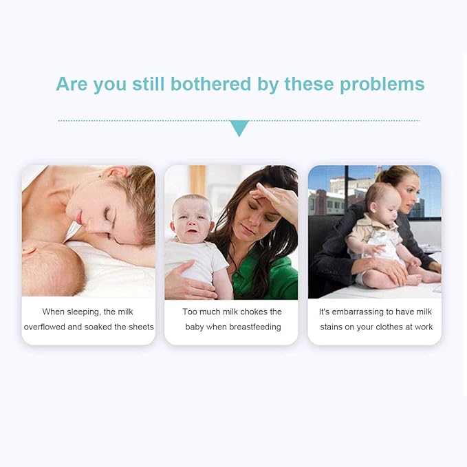 16 Pack Organic Nursing Pads with Laundry Bag, Reusable Breast Pads Nipple Pads, Leak-Proof, Washable Nipplecovers for Breast Feeding (Medium, 3.9")