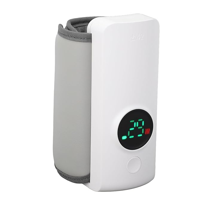 Bottle Warmer, Fast Heating Wireless Milk Warmer Sleeve with Accurate Constant Temperature Control, Comfortable for Travel