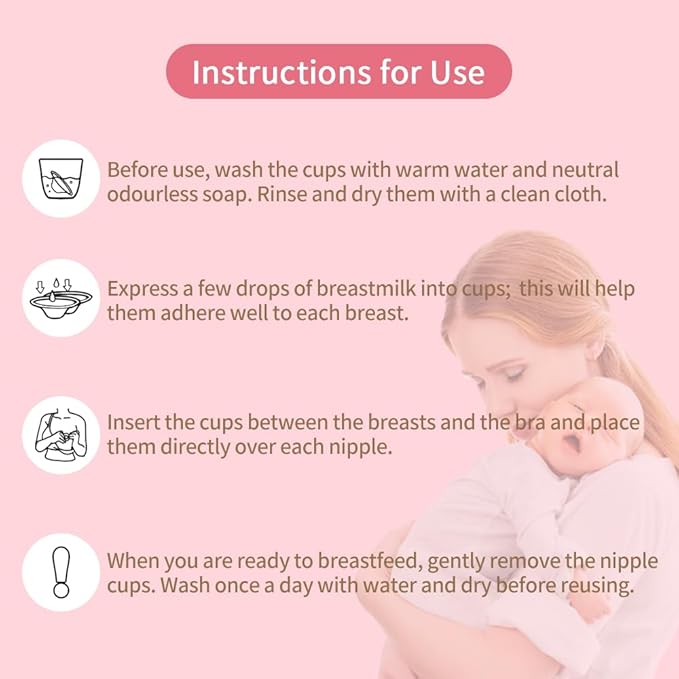 The Original Silver Nursing Cups, Nipple Shields for Nursing Newborn, Nipple Guards Protector for Breastfeeding, Breast Feeding Essentials, Trilaminate 999 Silver (Small (4.5 * 1.5cm))