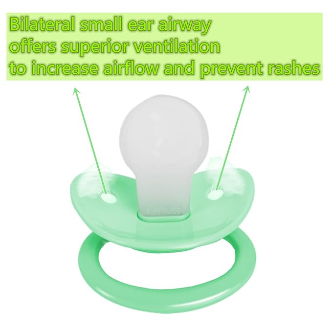 Adult Bottle with Big Sized Pacifier Set 8 oz (Green)