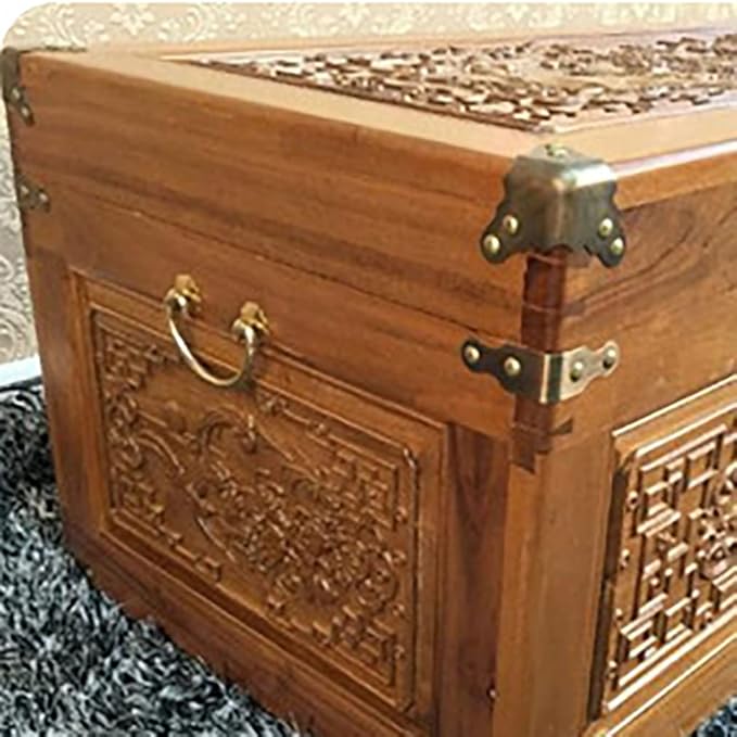 4Pcs Vintage Pure Brass Corner Protectors Antique Hardware Desk Edge Wooden Jewelry Gift Box Cabinet Three Sides Full Encase Corner Guard