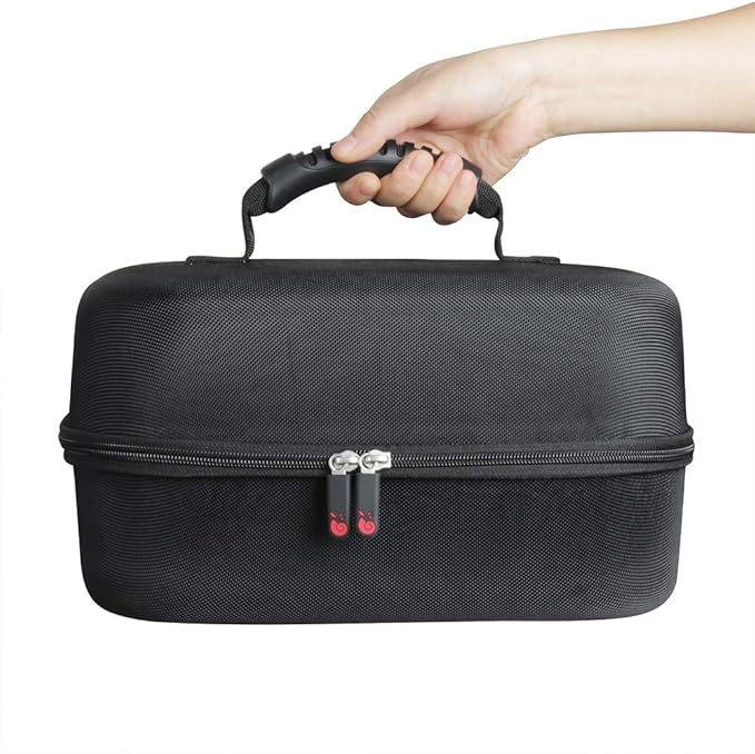 Hermitshell Hard Travel Case for Spectra S1 S2 Plus Electric Breast Milk Pump (Black+Blue)