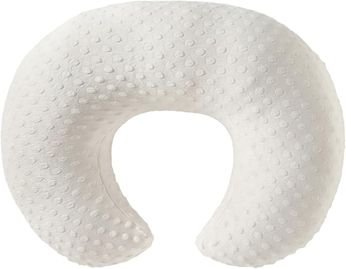 Nursing Pillow for Breastfeeding and Bottle Feeding More Support for Mom and Baby,Soft Newborn Nursing Baby Pillow, Machine Washable (Fog)