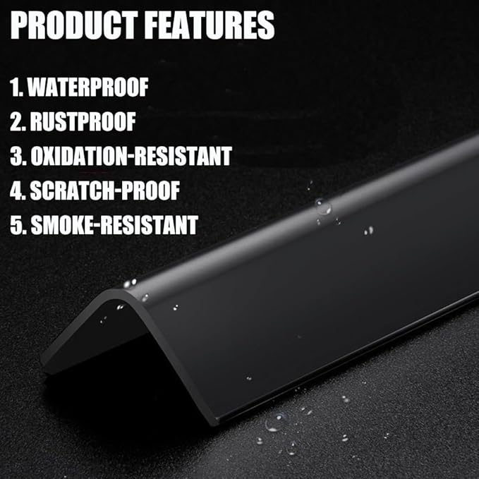 Black Self Adhesive Wall Corner Protector 10 Pcs PVC Corner Guards Edge Protector for Wall, Furniture Corner, Door Easy to Install for Baby