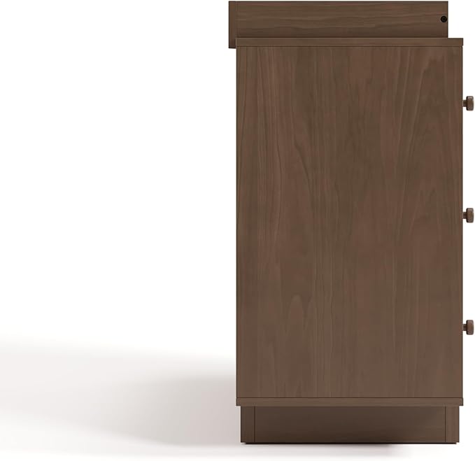 Storkcraft Texas 3 Drawer Chest with Removable Changing Table Topper (Hazelnut) – GREENGUARD Gold Certified Baby Dresser, Interlocking Drawer System for Nursery & Kids’ Bedroom Dresser