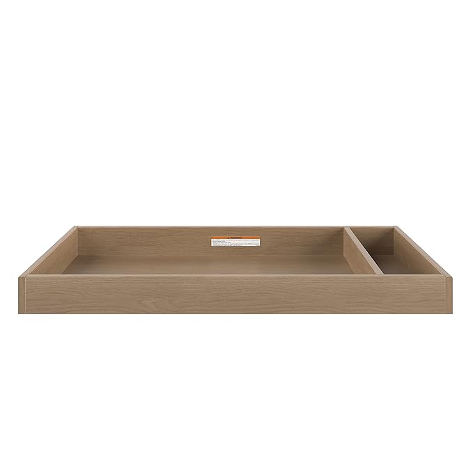 Child Craft Universal Changing Table Topper, Convert Dresser into a Changing Table Surface, Securely Attaches, Non-Toxic, Baby Safe Finish (Nutmeg)