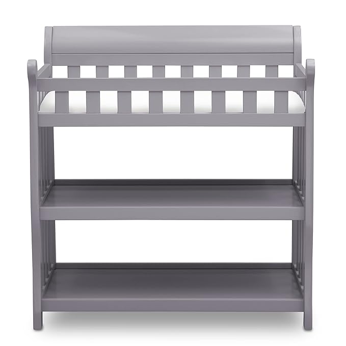 Delta Children Eclipse Changing Table with Changing Pad, Grey