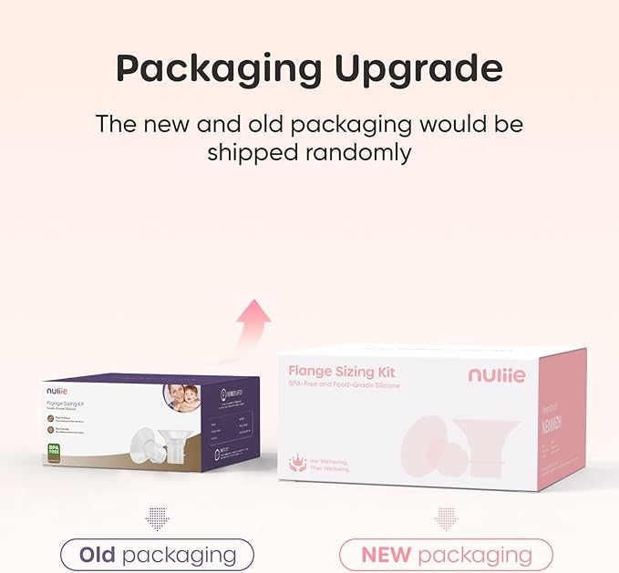 Nuliie 8PCS Silicone Flanges Insert Replacement Kit, Flange Sizing Kit 15/17/19/21mm for 24mm Flange/Shield Breast Pumps, Pumping Essential Kit for Moms