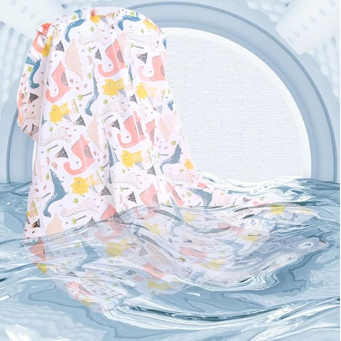 Surakey Cotton Nursing Cover - Large Breastfeeding Towel Cloth Mesh Adjustable - Soft, Breathable, Chemical-Free, 360° Coverage, Nursing Cover for Breastfeeding Baby Feeding - Bear