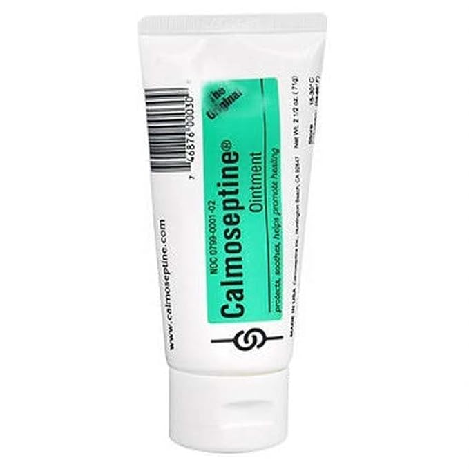 Calmoseptine Diaper Rash Ointment, 2.5 oz (Pack of 3), Moisturizing, Relieves Skin Irritation, Anti-Inflammatory, Ointment