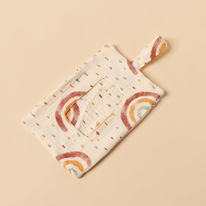 Baby Wipe Holder Portable Wipe Dispenser Strollers Storage Bag Container Double Layer Travel Carry Case for Diapers