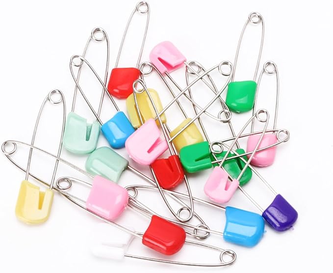 20Pcs Baby Infant Child Cloth Nappy Diaper Pins Safety Locking Holder Colorful Sewing Tools and Accessories Set