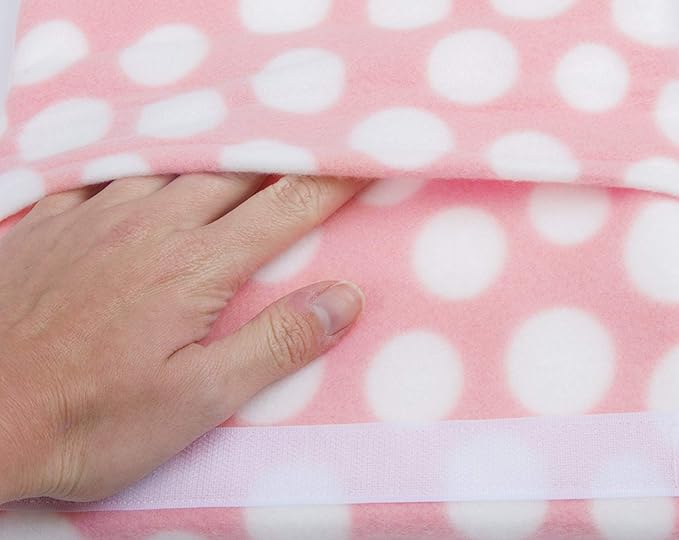 The Breast and Chest Buddy Seatbelt Cushion for Mastectomy and Breast Reconstruction Sites Polka Dots and Breast Cancer Ribbon