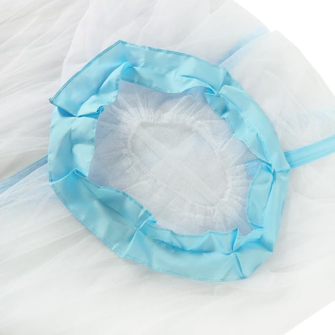Crib Mosquito Net Crib Dome Bed Canopy Foldable Cot Net Tent Universal Palace Style Dome Bed Curtain (Stand Rod NOT Included)