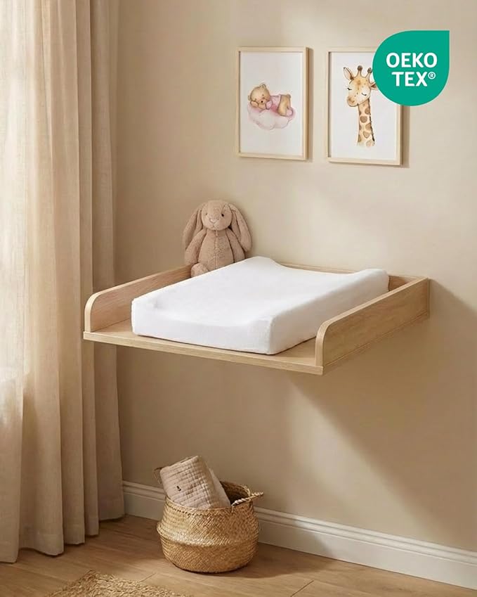 Changing Pad Cover - Pack of 2 Soft Unisex Diaper Change Microfiber Table Sheets - Fits 32"x16" Contoured Pad - Changing Pad Cover for Baby Boys & Girls - Snug, Machine Washable - Oeko-Tex, White/Grey