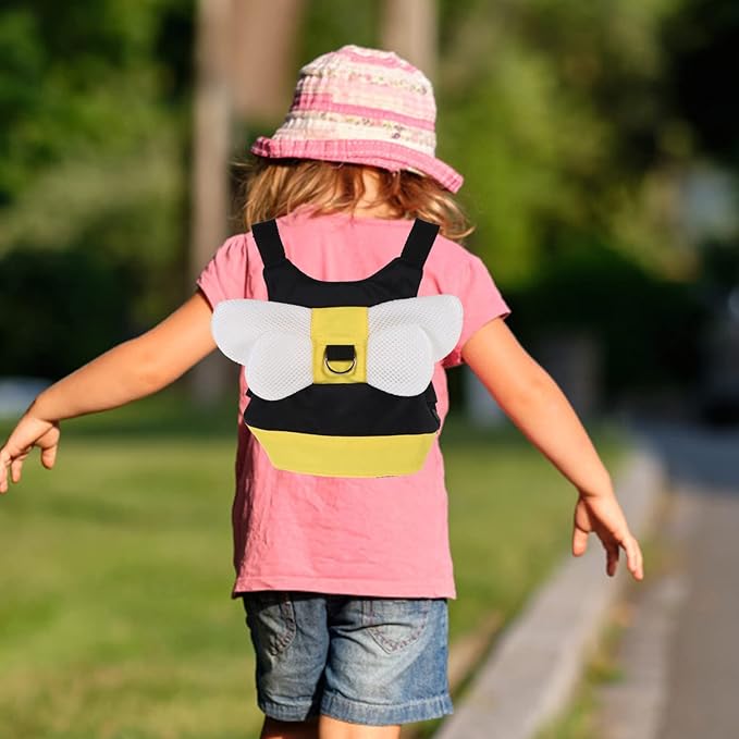 Toddmomy Toddler Harness Leash Anti Lost Wrist Link Walking Wristband Safety Backpack Cute Assistant Strap Belt for Toddlers Child Baby Outdoor Activity Yellow