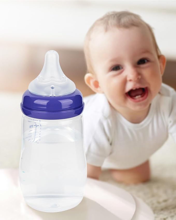 Silicone Nipple for Lansinoh Anti-Colic Baby Bottle, Slow Flow, Size S, 1m+, 6 Count