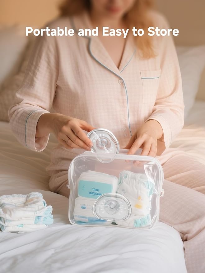 Nipple Shields for Breastfeeding Newborn, Contact Nipple Guards for Breast Feeding with Flat, Inverted Nipples or Difficulty Sucking, Food-Grade Silicone, Ultra-Thin & Super Soft,1 Pair,17mm