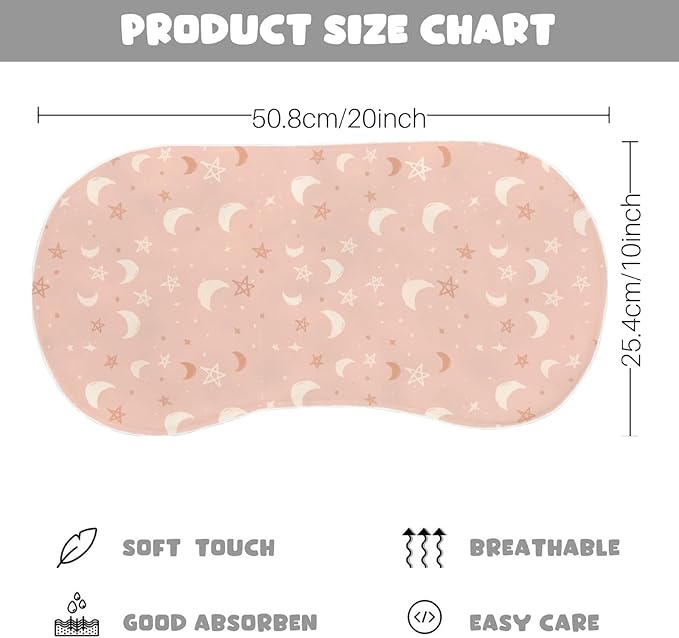 4 Pack Baby Burp Cloths for Boys Girls, Soft Cotton, Boho Rainbow and Cute Animals Design, Super Absorbent Baby Burping Cloths for Newborns, Machine Washable and Reusable Baby Spit-Up Cloths