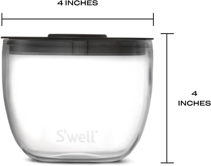 S'well Eats Stainless Steel Food Bowls, 21.5oz, Midnight Botanical, Triple-Layered Vacuum-Insulated Containers Keeps Food Cold for 11 Hours and Hot for 7 hours, Condensation Free, BPA Free, Leakproof