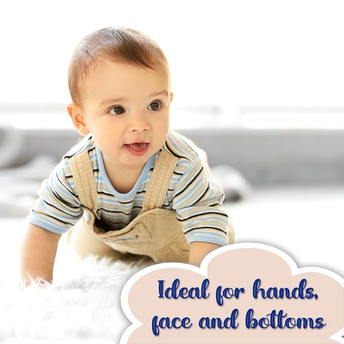 Baby Wipes, Baby Soft Shea Butter 8 Flip top packs (448 Wipes Total).
