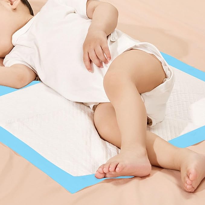 Disposable Changing Pads, 50 Pack Super Absorbent Portable Diaper Change Pads for Baby, Soft Leak-Proof Underpads Incontinence Bed Table Pee Mat