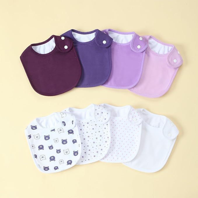 Waterproof Baby Bibs for Boys & Girls Soft and Absorbent Bandana Drool Bibs Set for Infant Newborn 0-12 Months