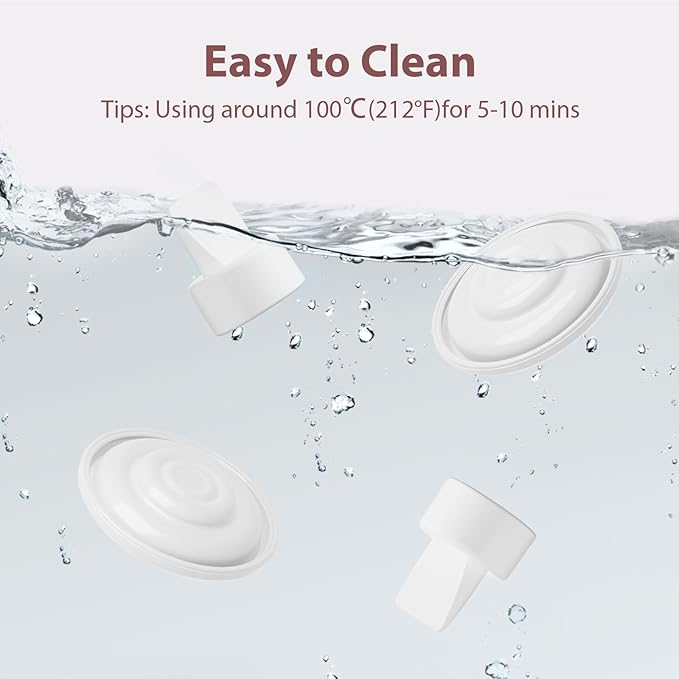 10PCS Breast Pump Parts Compatible with Spectra S2, S1, 9Plus, 6 Pack Silicone Duckbill Valve & 4 Pack Silicone Diaphragm for Spectra Breastpump Parts, Not Original Replacement Accessories