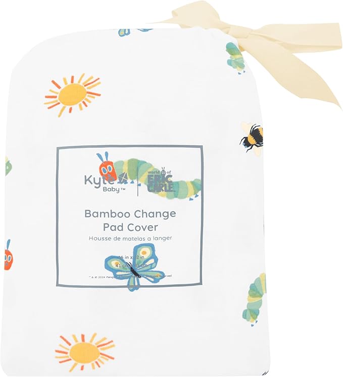Kyte Baby Bamboo Rayon Changing Pad Cover - The Very Hungry Caterpillar