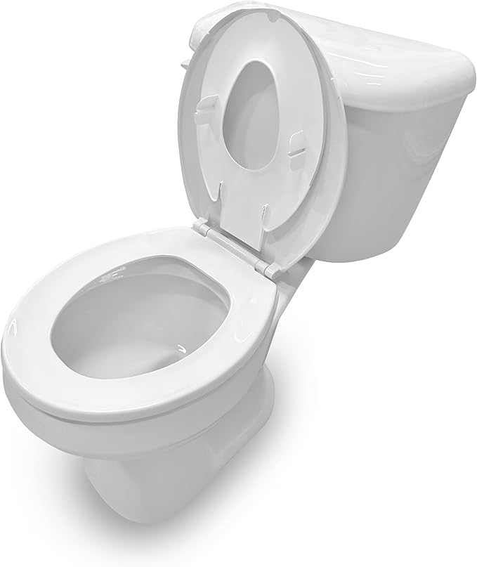 Ingenuity: ity by Ingenuity Flip & Sit Potty Seat 2pk (White) – Easy to Set Up & Remove Potty Training Seat That Attaches to Adult Toilet Seat