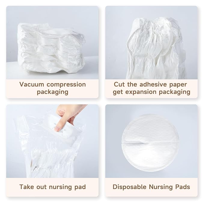 Ultra-Absorbent Disposable Nursing Pads,Super Soft & Breathable Breast Pads,Make The Breasts Light and Stay Dry,Breastfeeding Essentials for Moms,300 Count