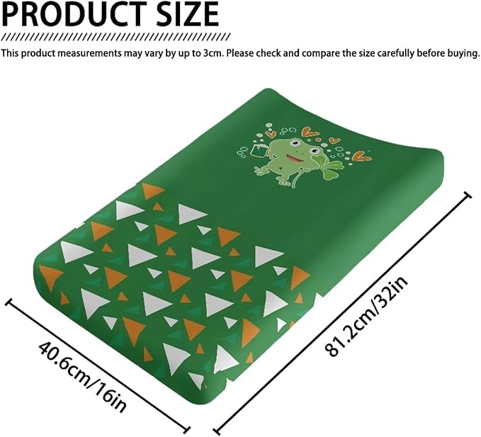 Frog Beer Lucky Changing Table Cover Lightweight Table Sheets Breathable Changing Pad Cover St. Patrick's Day Stretchy Waterproof Diaper Changing Cover