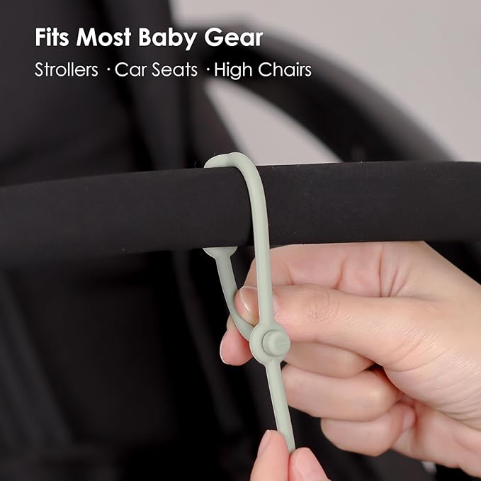 Andy Bear Toy Straps for Kids Toy Safety Straps Silicone High Chair Toys Straps Toddler Bottle Straps for Strollers, High Chair, Car Seat, Stroller Accessories-Shifting Sand
