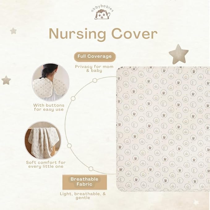 Baby Nursing Cover Muslin Blanket and Nursing Covers with Cute Building Print Multi Use Scarf Carseat Canopy and Baby Essentials for Newborn Boy or Girl (Pets)