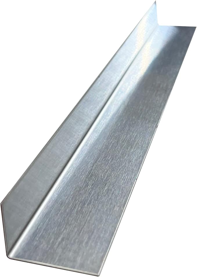 Brushed 304 Stainless Steel Universal Gap Filler Finishing Angle Trim Kit Elements (Inner Finish, 1" x 1.5" x 36")