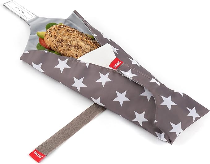 URBAN FOOD TEXTILE BAGUETTE STARS GREY