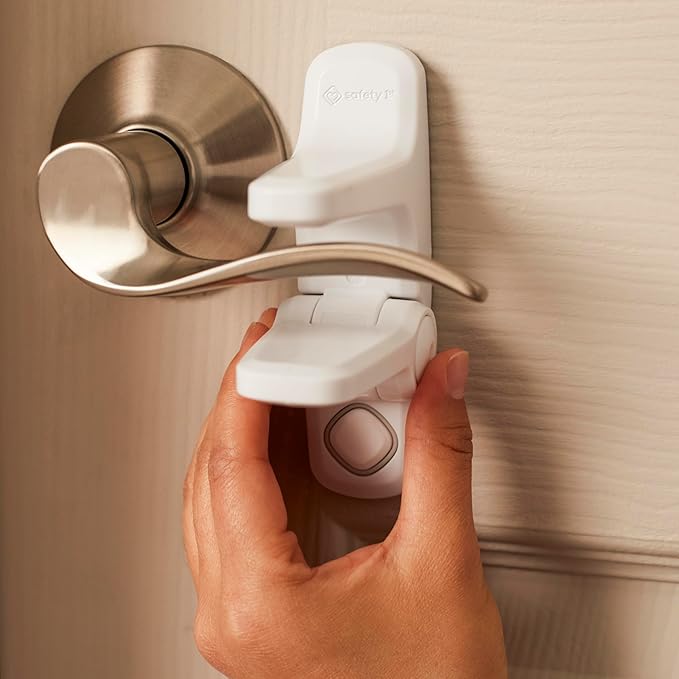 Safety 1st OutSmart Child Proof Door Lever Lock, White, 1 Count