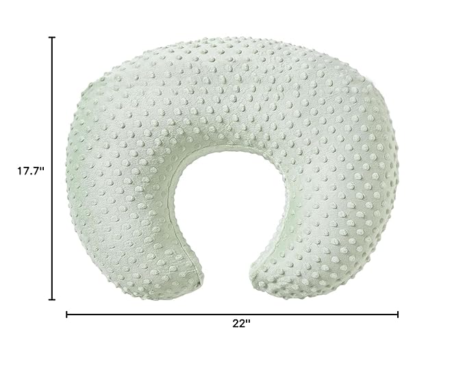 Nursing Pillow Cover, Breastfeeding Pillow Slipcover Snugly Fits for Nursing Pillow for Baby Boys and Girls, Premium Quality Microfiber, Ultra Soft Comfortable (Green)