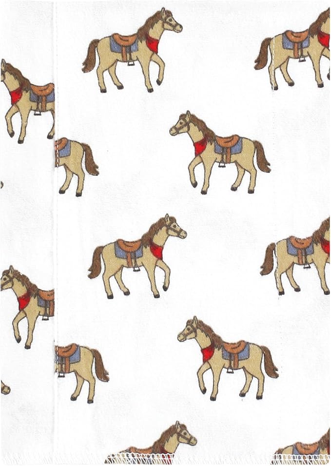 Luvable Friends Hudson Baby Flannel Burp Cloths 7pk, Western Cowboy