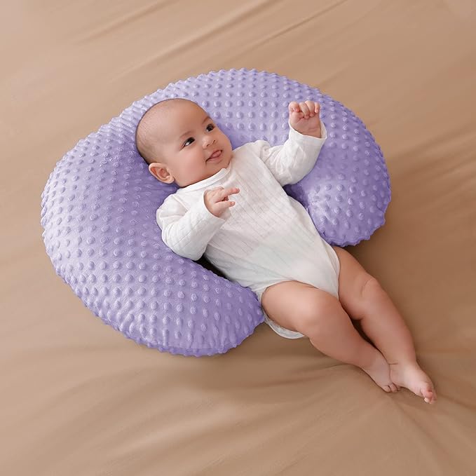 Pillowcase for Nursing Pillow and Positioner for Breastfeeding and Bottle Feeding, Propping Baby, Tummy Time, Baby Sitting Support, Awake-Time Support, Pillow Cover Only (Orchid)