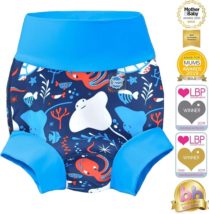 Splash About Happy Nappy Reusable Swim Diaper, Under The Sea, 3-6 Months