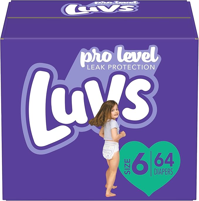 Luvs Diapers - Size 6, 64 Count, Paw Patrol Disposable Baby Diapers