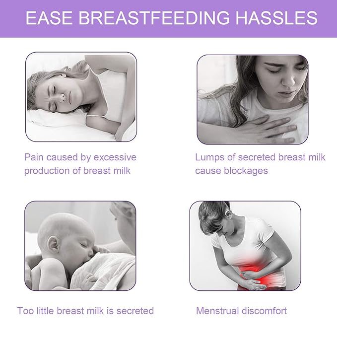Breast Therapy Pads, Hot Cold Breastfeeding Gel Pads, Breastfeeding Essentials and Postpartum Recovery, Nursing Breast Pads Pain Relief for Mastitis
